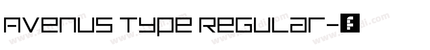 Avenus Type Regular字体转换